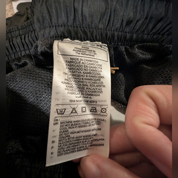 Adidas Youth Black Athletic Shorts Elastic Waist | XL (Youth) | New With Tags - Picture 4 of 5